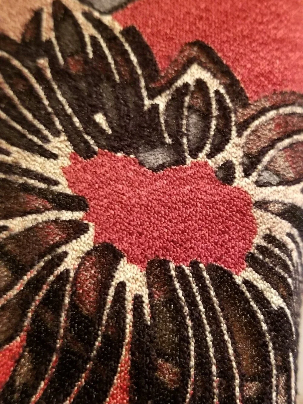 Metallic Burnt Orange & Black Patterned Scarf Rich Colors That Scream FALL